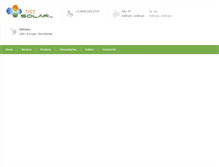 Tablet Screenshot of nxtsolarenergy.com